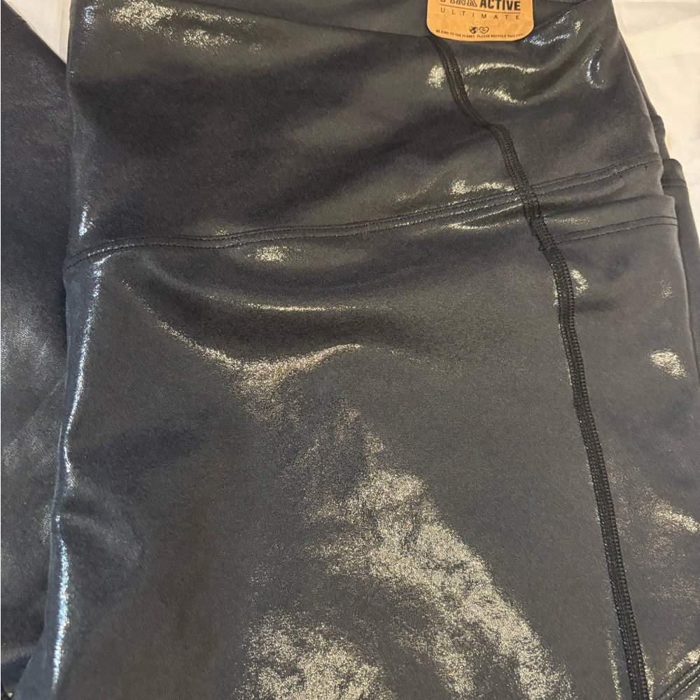 PINK Victoria's Secret Glossy Black Pencil Skirt